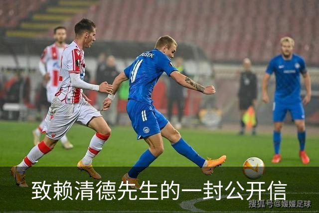 致赖清德先生的一封公开信